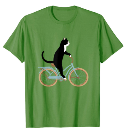 sketchpets's tweet photo. A cat on a bike! Get the tee on Amazon: https://t.co/KHBleJvoQT #Cat #Meow #Caturday #Kitty #Kittycat #Catofinstagram #Cutecat #Catoftheday #Kittylove #Pets #Catlover #Cutecats #Animals #CatOnBike #CuteAnimals #Amazon #backtoschool #MondayMood https://t.co/mKkvlat0mD