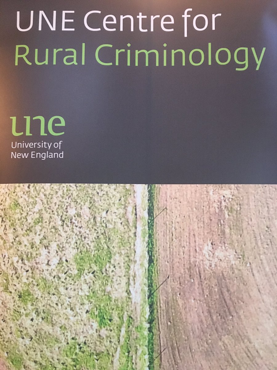 RuCrimSociety's tweet photo. Our #ISSRC Vice President @CriminologyGuy launched The Centre for Rural Criminology @CriminologyUNE @UniNewEngland, led by Glenn Porter &amp; Kyle Mulrooney 

Executive Centre members, @AHarkness (ISSRC Secretary) &amp; @DrBridgetHarris (ISSRC Treasurer) spoke at this important event https://t.co/zj7erUHNaz