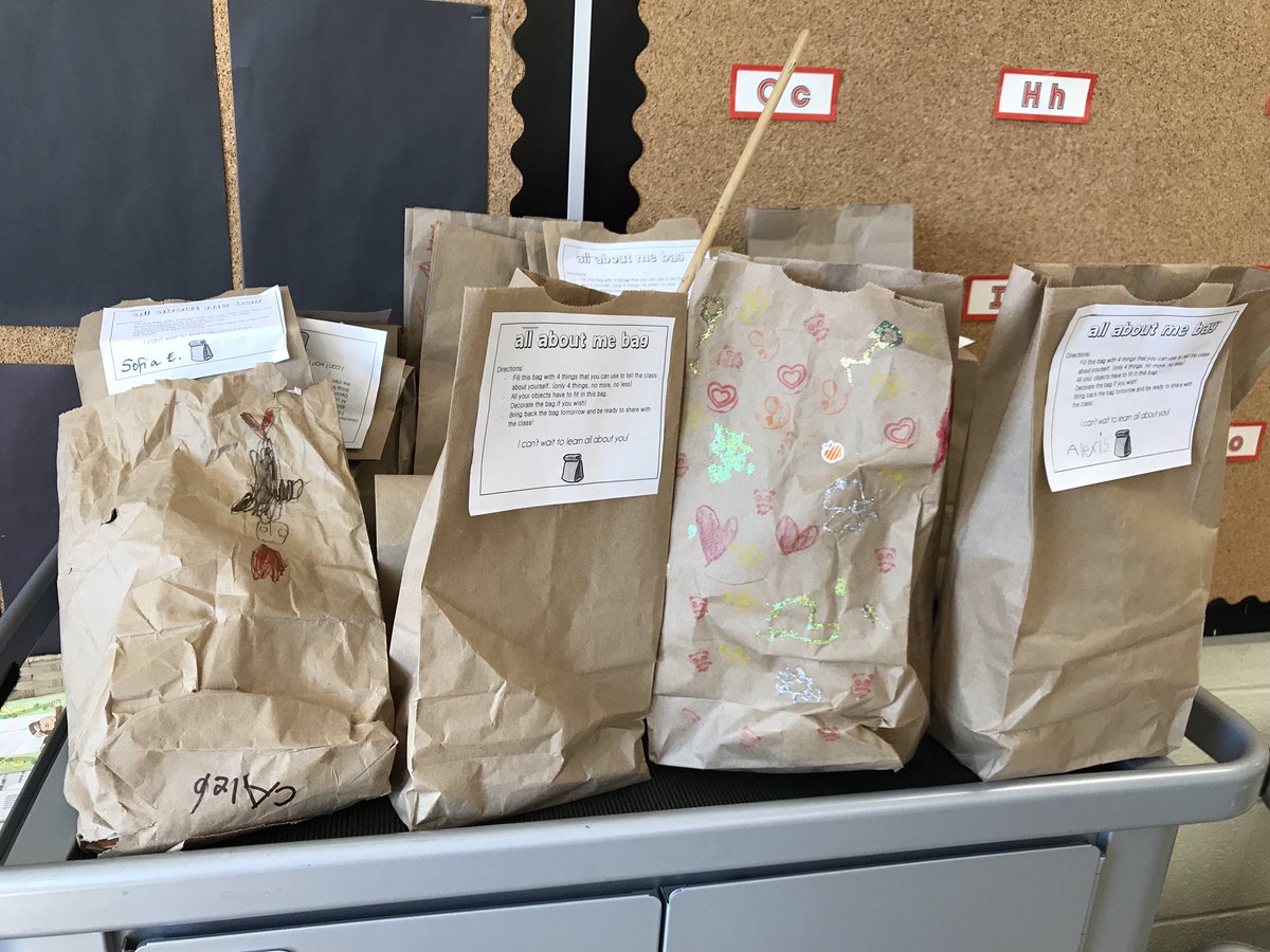 FDK101Valentine's tweet image. Today was such a busy Monday, we only got through 2 “All About Me” bags. Great job friends!! Can’t wait to learn more about our other classmates! 👍🏻 #GettingToKnowYou #WeAreAllUnique @ValentineDPCDSB