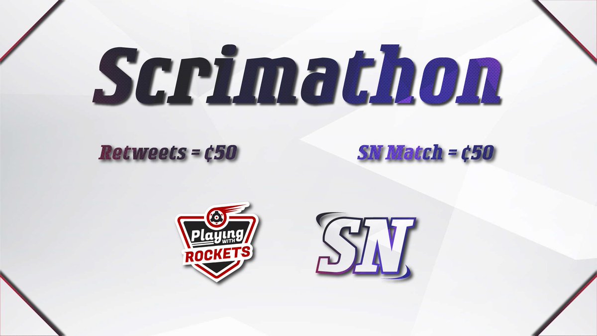 ScrimNabs's tweet photo. Thank you everyone who has been with us so far! We decided to give back a little!

Retweet this tweet to increase prize by $0.50

Participate in a SN match to increase prize by $0.50

Max $275

Tournament hosted by @PwR_Leagues 

Link to discord -> https://t.co/Rgu5fYZHnr https://t.co/hdERNRfvPl