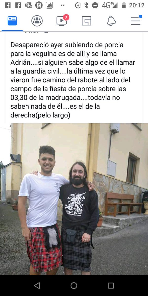 Ribadeofacebook's tweet photo. #Rt #sosdesaparecidos El chico de la dcha. en la foto desapareció ayer 09.09.19 en la Romería de Porcia #Asturias. Cualquier información que puedas aportar para su localización contactar con la #GuardiaCivil https://t.co/NJkSV1kr4A