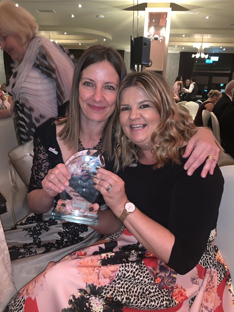 RockinFoodWex's tweet photo. We did it 2 years in a row winners of Best Festival  at @SouthEastRadio SouthEastRadio  #SEHospitalityAwards 🥳🥳🥳#rockinfood2019 Fantastic night  @ambspringshotel winners https://t.co/pU9wDx7AFI