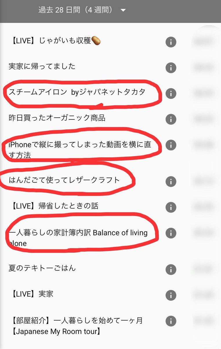 文鳥さがしてます Moji Mojico On Twitter 最近なぜか見られてる動画ランキング 1位 ジャパネットで買ったスチームアイロン 2位 Iphone縦で撮った動画横にする方法 3位 はんだごて使ってレザクラ 4位 一人暮らしの家計簿内訳