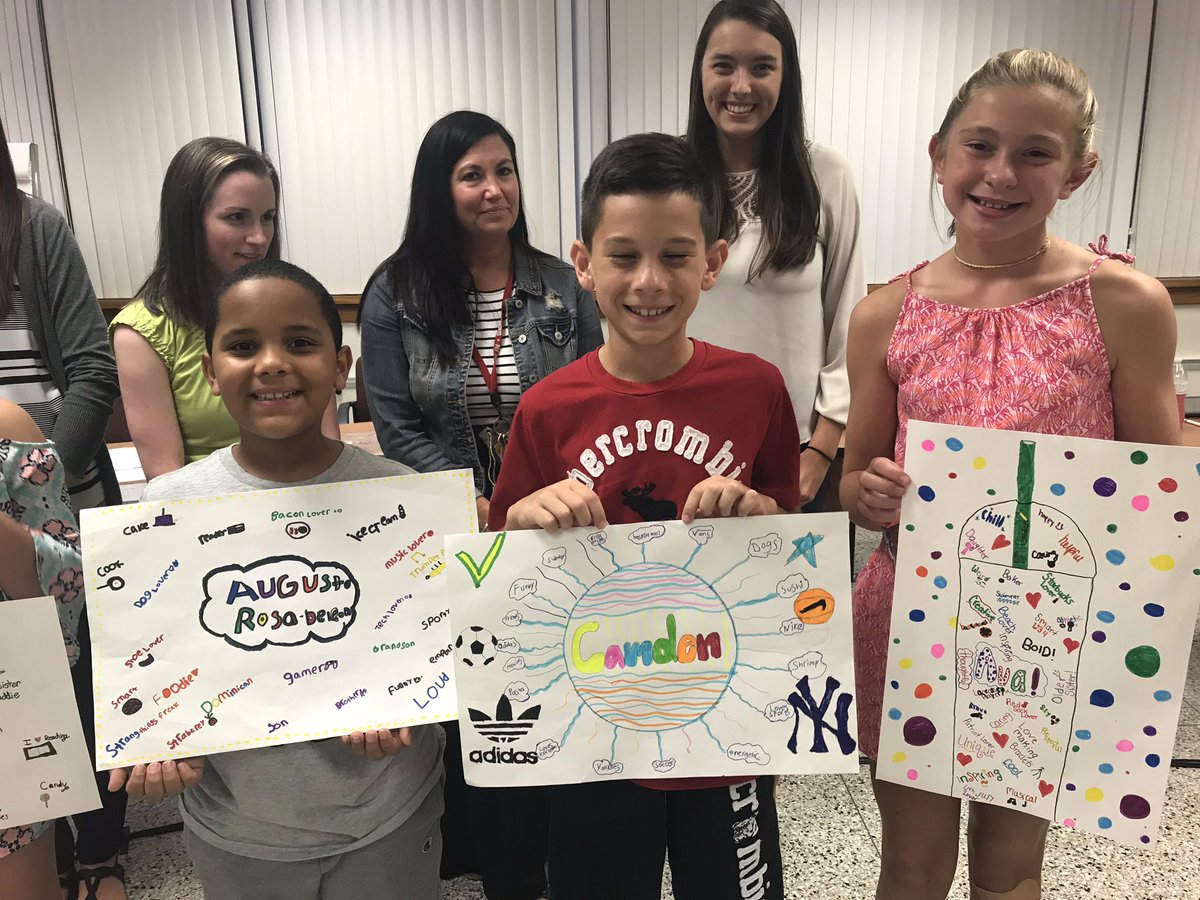 ErinKMcGurk's tweet photo. Great kick off to our Board of Education meeting tonight with fifth grade students from @Willard_School sharing their identity webs! Thank you, @SaraKAhmed for the inspiration in our #being the change district book club! https://t.co/3Lm4nCQ0qW
