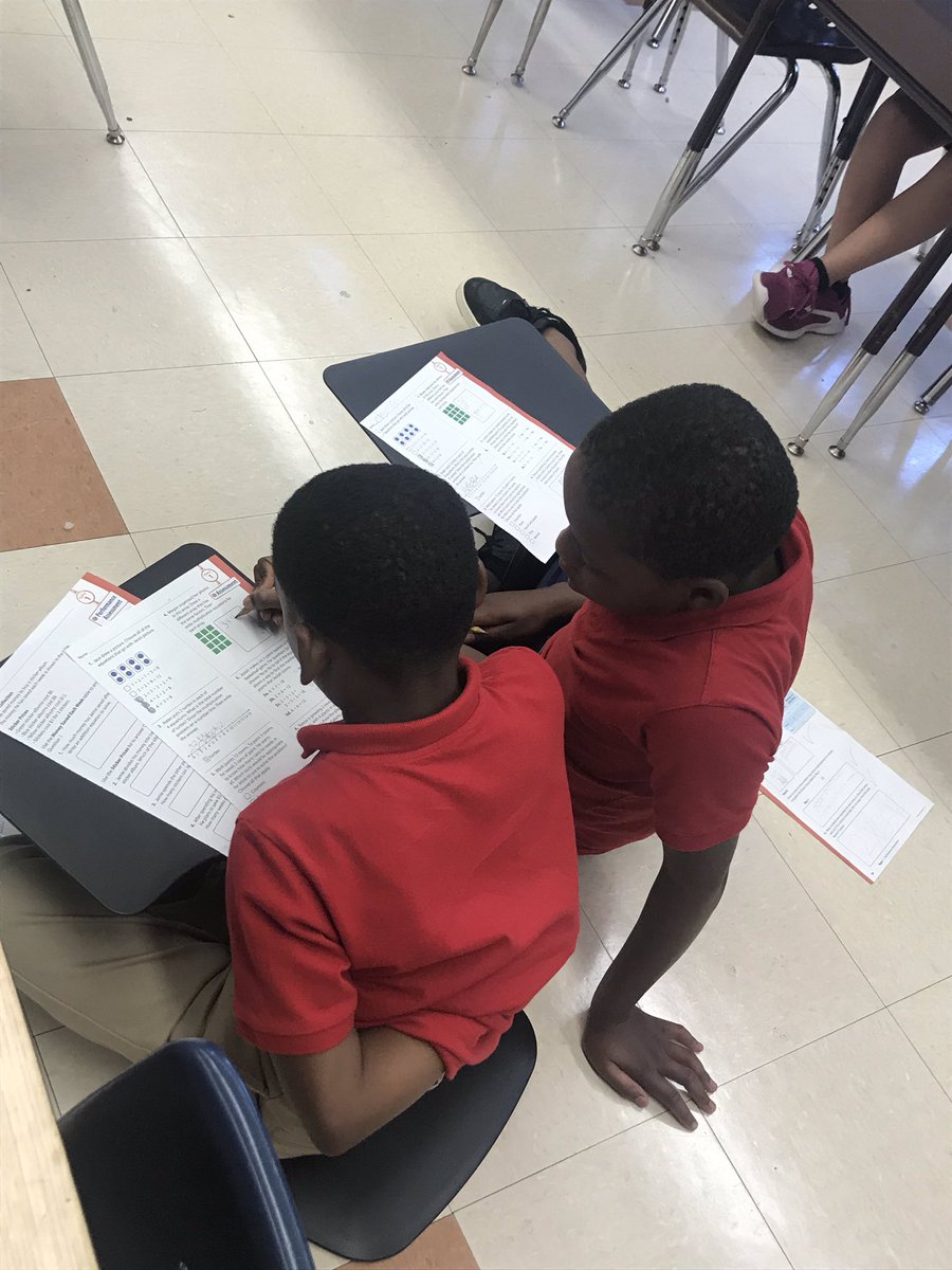A little math partner work to review before Topic 1 test! Love hearing students explaining their thinking to one another. <a href="/schooldist186/">District 186</a>