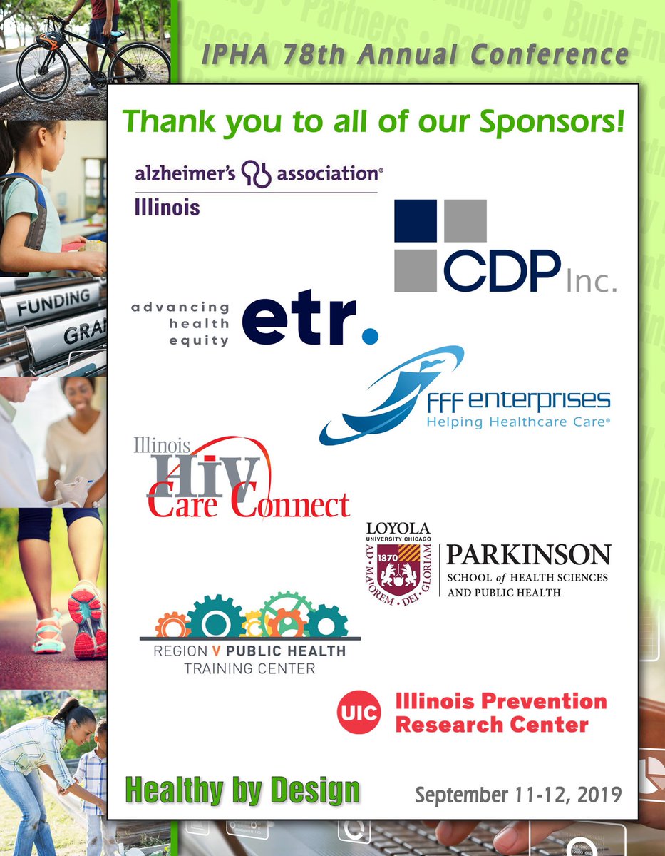 JohnHenry56's tweet photo. .@ETRorg is Proud to be one of the sponsors in support of our #Illinois colleagues great #publichealth work at this years #IPHA2019 conference. Stop by the booth and let’s talk #healthed #Schoolhealth #Prevention #science & how #DataDrivesDecesions to #bethechange https://t.co/HiuZFTmKNI