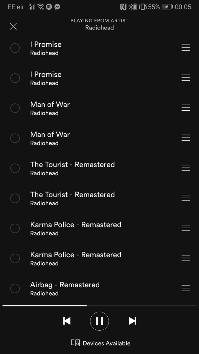 shephowen's tweet photo. Dear @Spotify, when I play from an artist, I promise I don't need to listen to every song multiple times in a row to truly appreciate it. https://t.co/5bTGi8CSn9