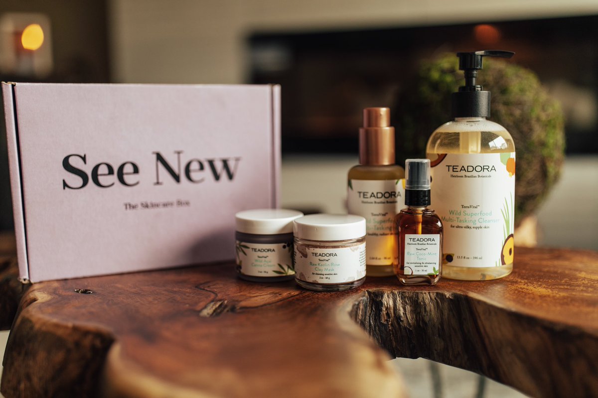 seenewskincare's tweet image. So happy to feature @TeadoraBeauty in our September/October box! @TeadoraBeauty is a 100% vegan and cruelty-brand that uses zero parabens, synthetic fragrances, silicone, gluten, phthalates, sulfates or other harsh chemicals leaving you feeling your best inside and out #myseenew