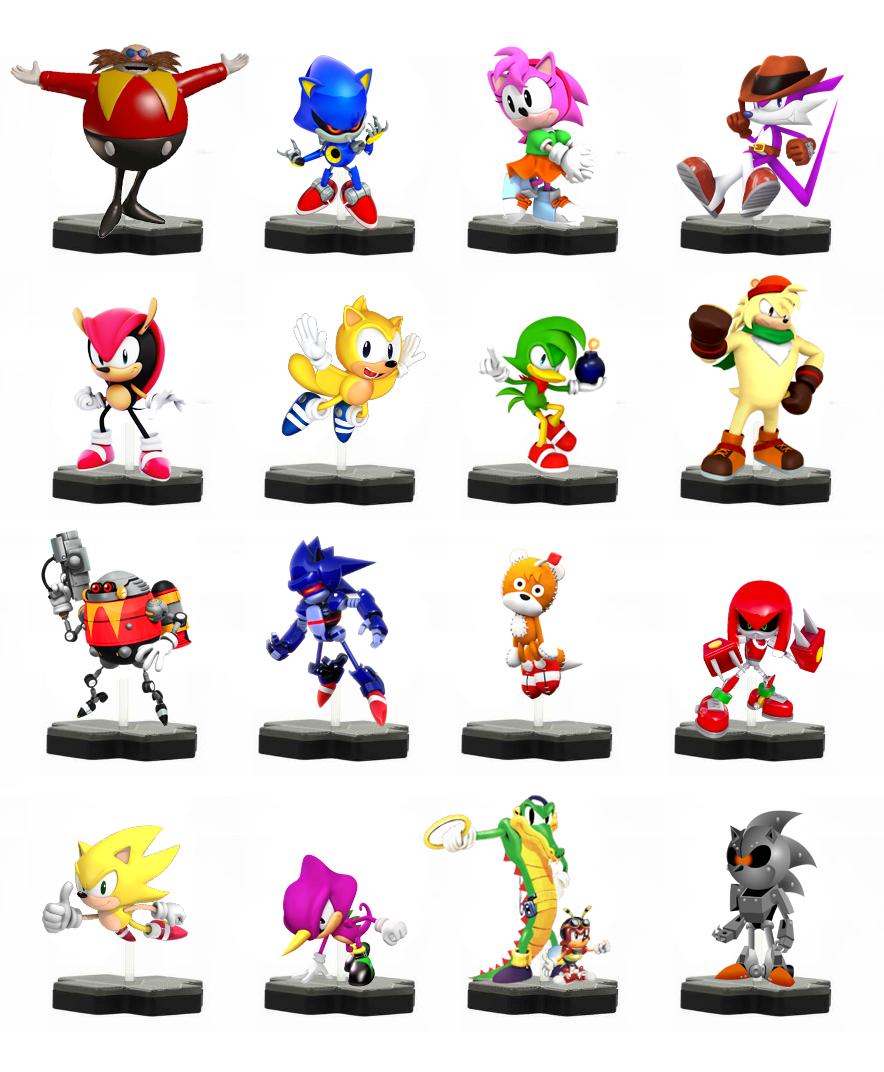 Metal Knuckles & Tails Doll - Sonic R Characters