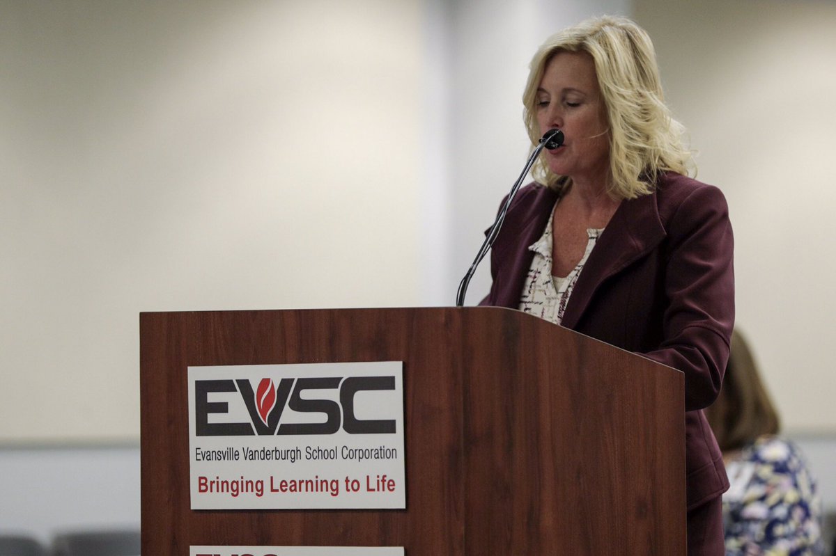 EVSC1's tweet photo. EVSCSBM 9/9 - Core Content: Dr. Katie Minihan and our Directors of School Support are presenting on the School Support Model. https://t.co/ynqN5YUET2