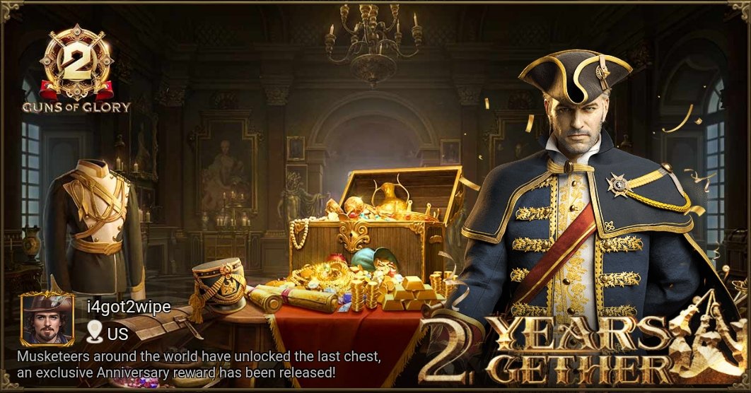 [Hot Event] Celebrate 2nd Anniversary with Guns of Glory! gog-news.kingsgroupgames.com/api/gog2ths/th…