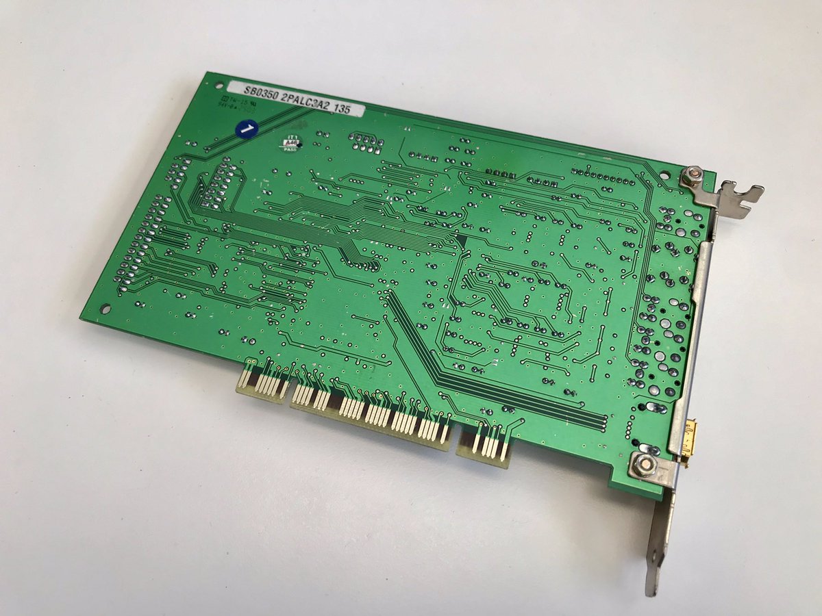 nostalgicpchar1's tweet photo. Audigy 2ZS Engineering Sample!
#audigy #soundblaster #creative #soundcard #audio #pc #pcgaming #retropc #retro #green #pchardware #pcmasterrace #dos #audiofreak #engineeringsample https://t.co/6wPmmqCgL6
