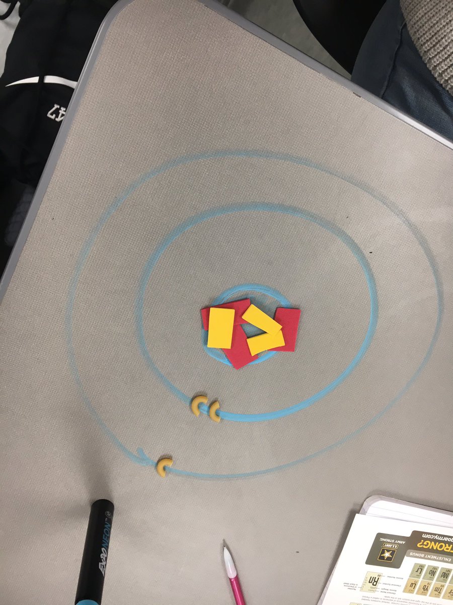 mrsjenmar's tweet photo. Reviewing atomic structure. We love drawing on our desks! #ArgyleBiology #AHSfamily  @ArgyleHighTX https://t.co/u1xxu3v0bT