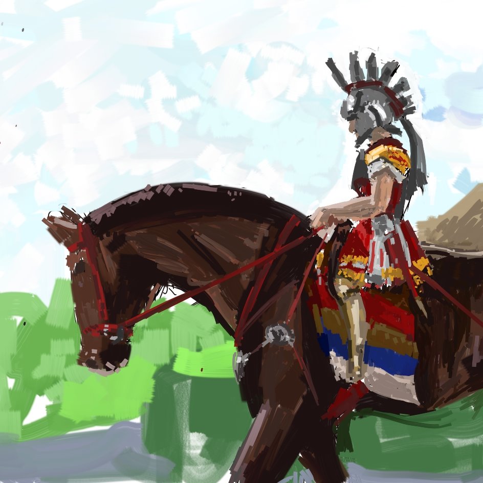 Kungam4's tweet photo. I´m trying to make more time to study.
#art #study #artstudy #digitalpainting #digitalart #digitalpaintstudy #cavalier #digital #wacom #corelpainteressentials #horse #rider #tjart #tj https://t.co/aPejIFKxAA