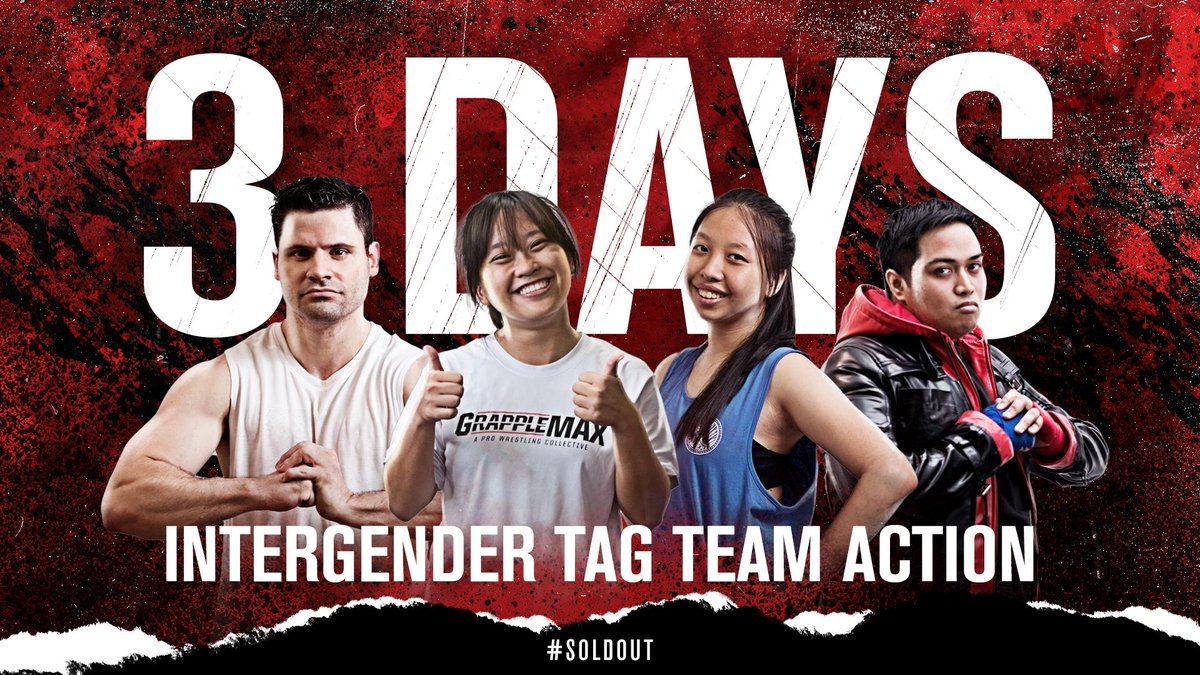 Grapplemax's tweet photo. 3 MORE DAYS!
Jeff returns to break some backs! He tags with #Showcase10 standout, TJ, against the tough veteran team of Bulldozer Irfan and Nat!
#SoldOut https://t.co/ocTEIlVPdn