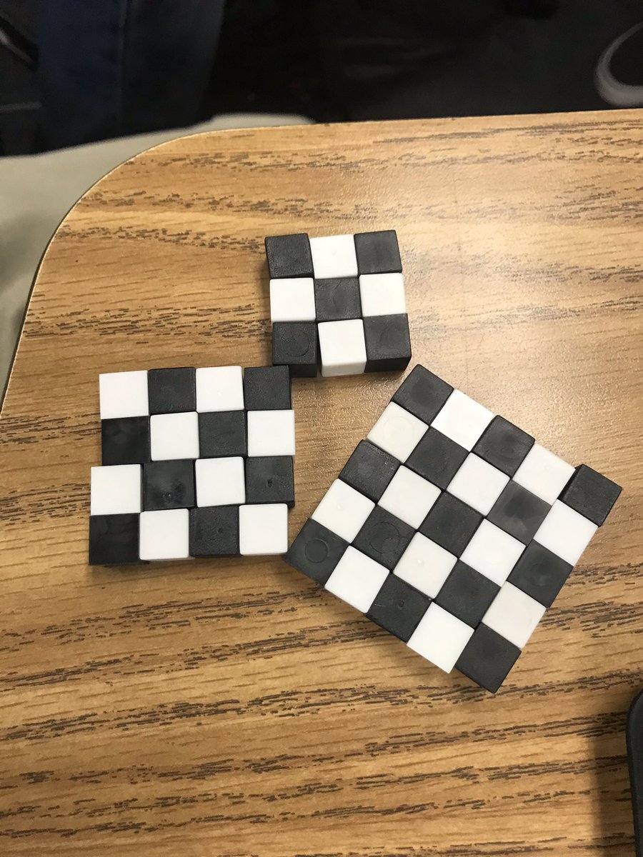 MathPrincessC's tweet photo. Pythagorean Theorem.
Took 10 minutes for the activity using centimeter cubes and I’m hoping it’s time well spent. I am grateful for this class. “Technology Math” is a great class because we can spend time on important concepts.
#BraveNPersistent https://t.co/ohwWnrMhJn