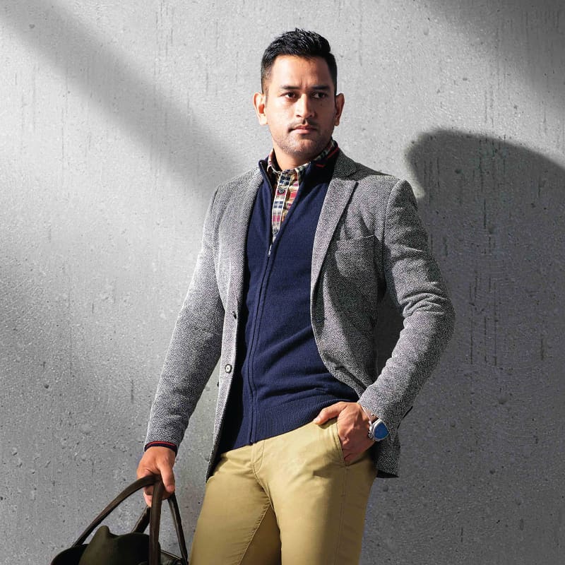 ms dhoni in formal dress Dhoni