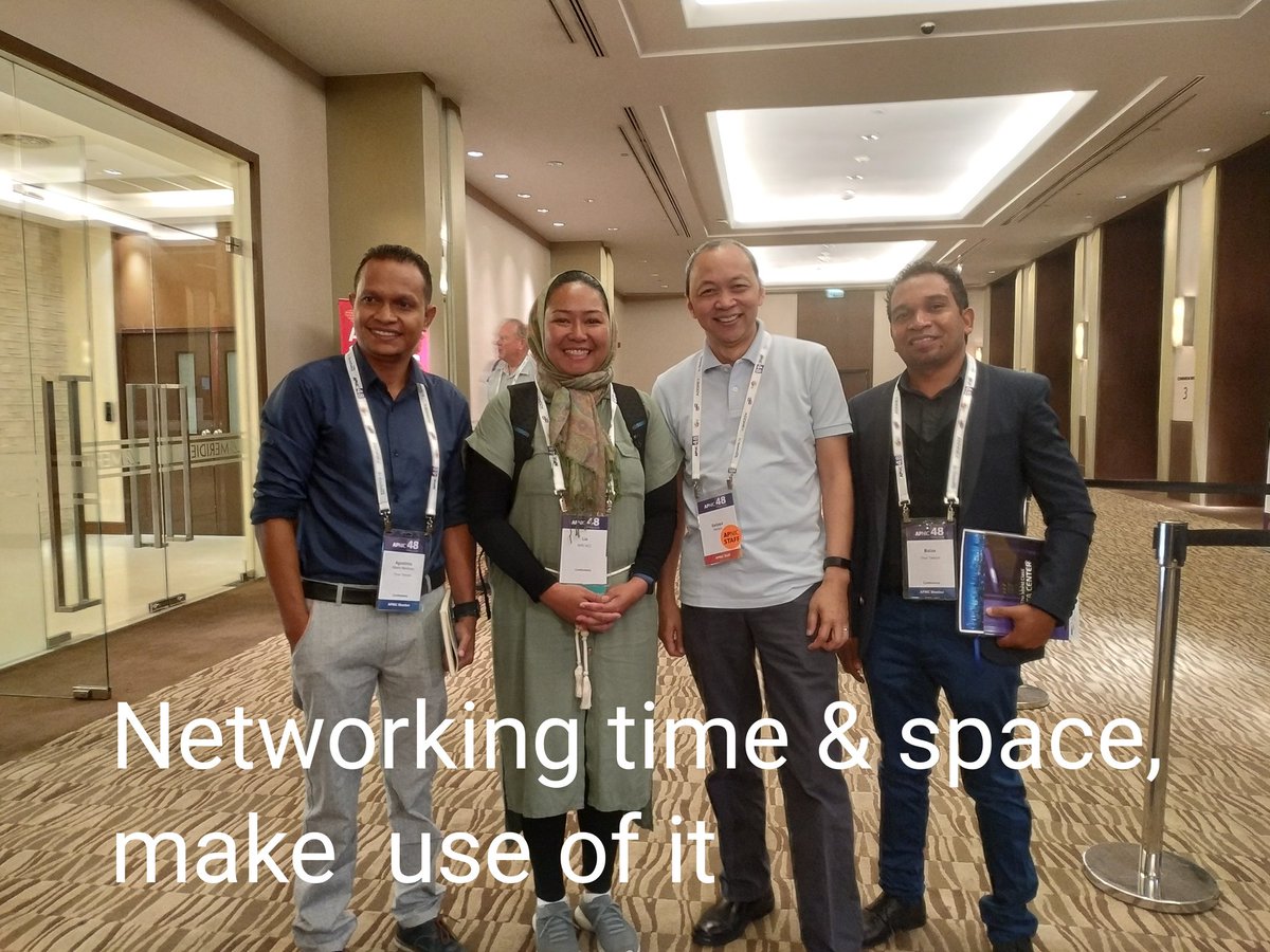 Saltaail's tweet photo. Introduce & get introduced. Thank you P. Sanjaya for introducing us. Looking forward to see more #RIPEAtlas probes and Anchor connected in #TimorTelecom in #TimorLeste #APNIC48 #chiangmai https://t.co/yrOULPLfWb