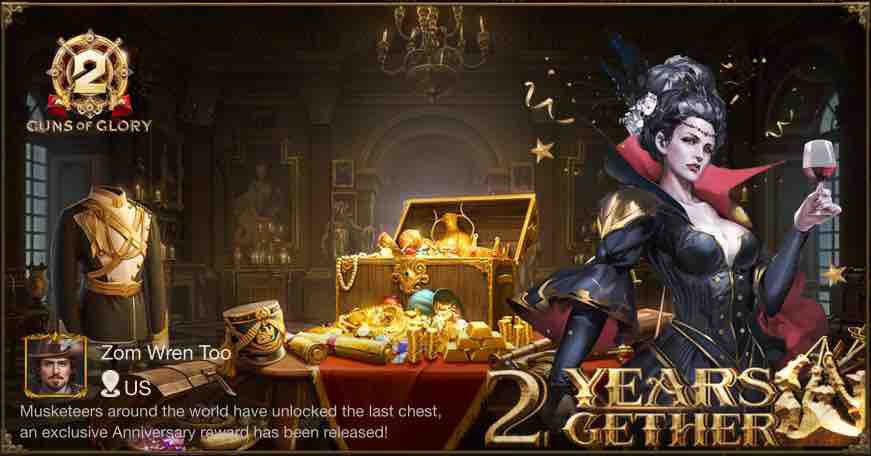 Reddywing's tweet photo. [Hot Event] Celebrate 2nd Anniversary with Guns of Glory! https://t.co/OFvGJWkTa4 https://t.co/Vc8vsm7AWi