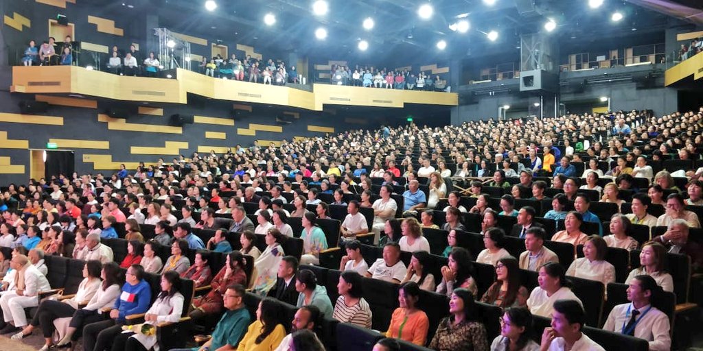 Gurudev's tweet photo. You identify with what makes you different from others-name, appearance, individuality &amp; so on.When you become aware of a space within where these attributes don't exist &amp; identify with That space,you come to know who you really are.
Had lovely meditation sessions in Ulaanbaatar. https://t.co/QhUNAsnTPG