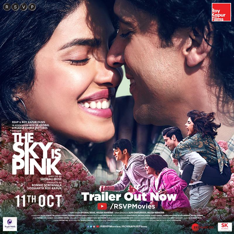 Presenting the trailer for #TheSkyIsPink- a film about love, made with so much of it! It's a very proud milestone moment for me, because it’s my first as an actor & co-producer. Hope it gives you all the feels & inspires you to celebrate life!

bit.ly/TheSkyIsPinkTr…
