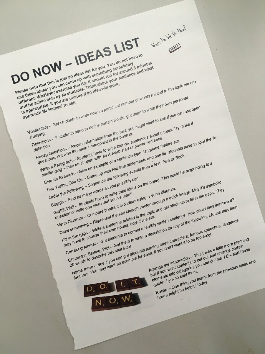 a_kiwi_teacher's tweet photo. In my class I’ve been experimenting with my students running the Do Nows. #powersharing #ako #studentlearning #studentteaching #teachingnz #DoNows https://t.co/2TsAqXwCih