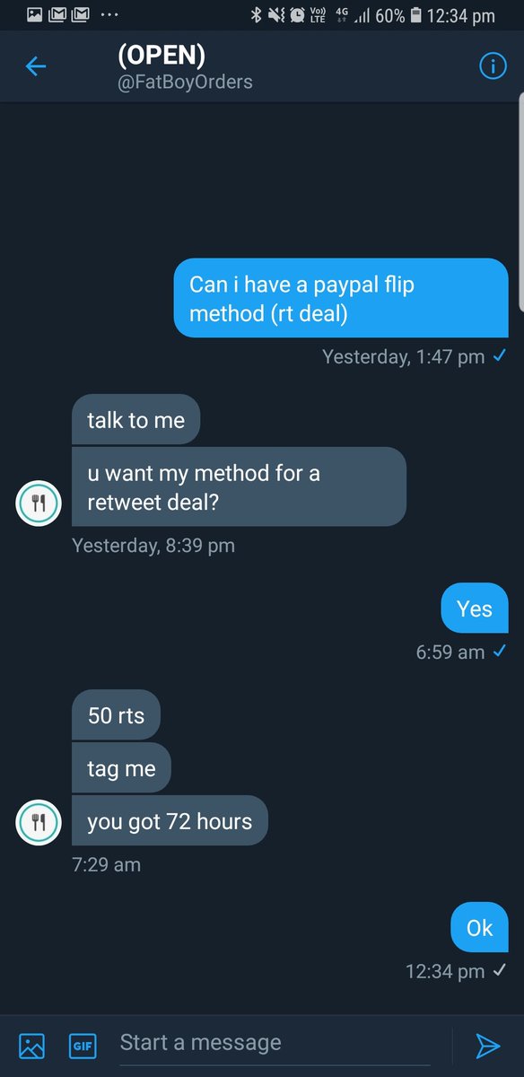PaypalFlips4's tweet photo. Help me do this rt deal with @FatBoyOrders 
#rtdeal #RTXOn #rtxrt #RT #RT4RT #Giveaways #like #like4like https://t.co/fk3yh2sQJi
