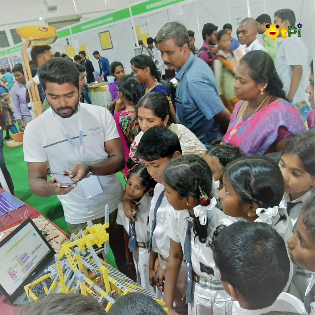 qtpiofficial's tweet photo. QtPi intern, Mr. Henrich P participated at National Science & Technology Fair 2019, Coimbatore. We appreciate his passion towards building and prototyping.
#QtPi #Robotics #NationalScienceTechnologyFair #Covai #Prototype #Qbricks #Buildingblocks #ScienceFair #TechnologyFair https://t.co/reGxsN7UdL
