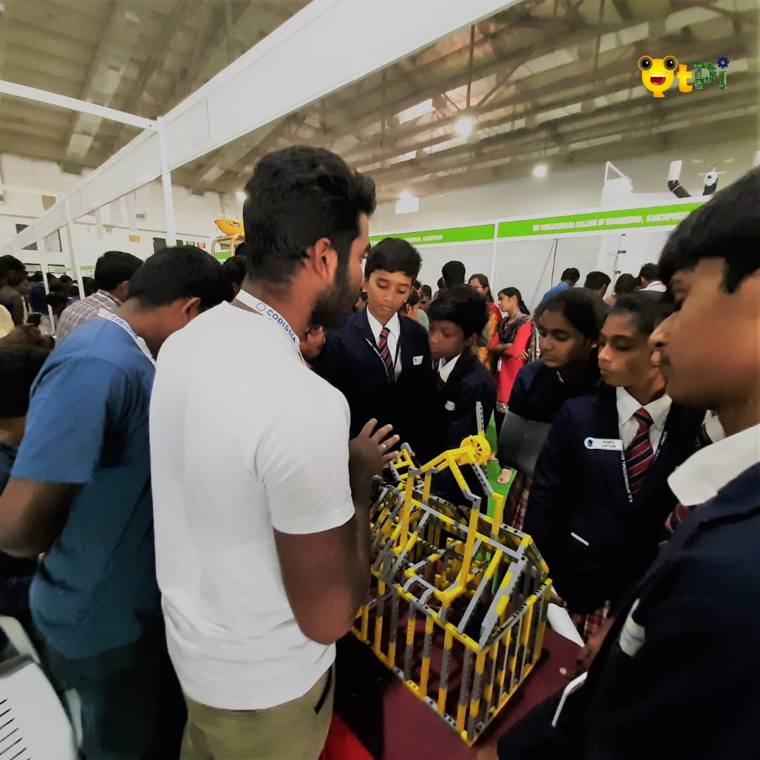 qtpiofficial's tweet photo. QtPi intern, Mr. Henrich P participated at National Science & Technology Fair 2019, Coimbatore. We appreciate his passion towards building and prototyping.
#QtPi #Robotics #NationalScienceTechnologyFair #Covai #Prototype #Qbricks #Buildingblocks #ScienceFair #TechnologyFair https://t.co/reGxsN7UdL