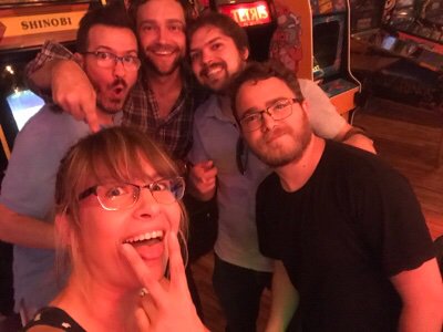 LevelUpNC's tweet photo. Shoutout to team “Pegasus” for taking the top prize at last weeks edition of @geekswhodrink !! Back again THIS TUESDAY! GEEKS WHO DRINK brings the nation’s best live hosted pub quiz to Level Up September 10! Grab your smartest friends and come on down! 
#levelupnc #localiconlove https://t.co/yFcRzXETuy