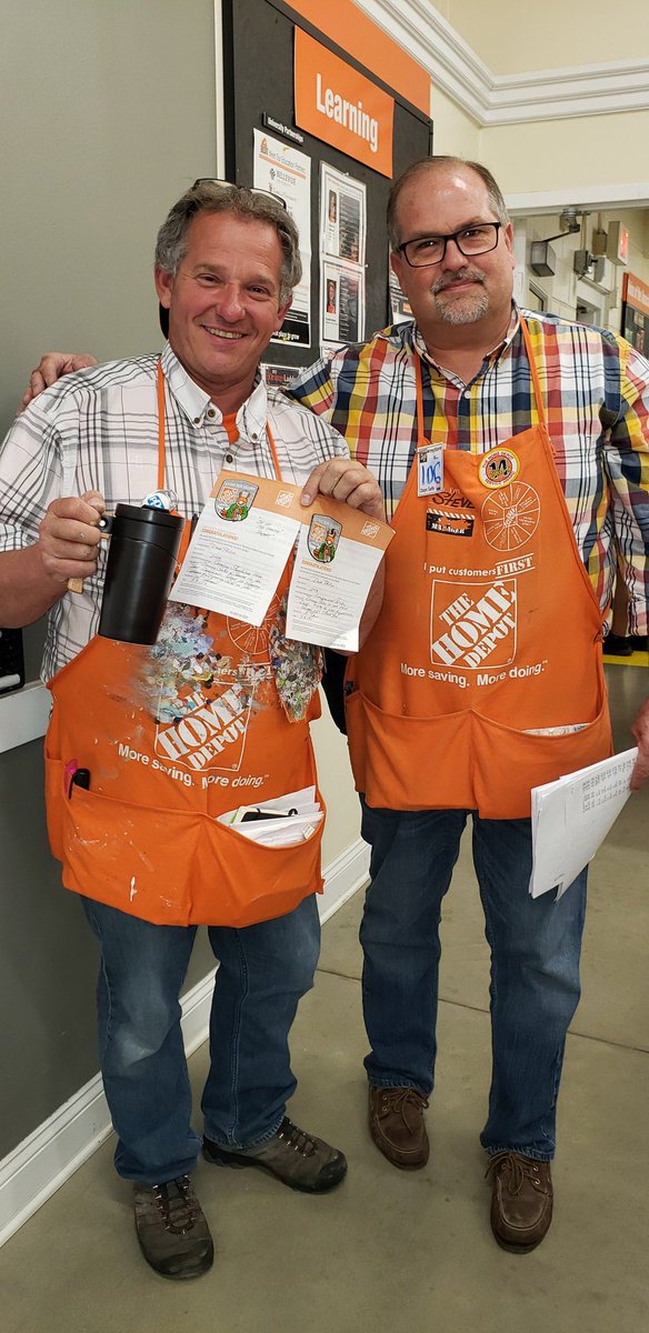 Some of the most incredible people I have in my life.  Home Depot #2758 Kathy, LENORD and Steve