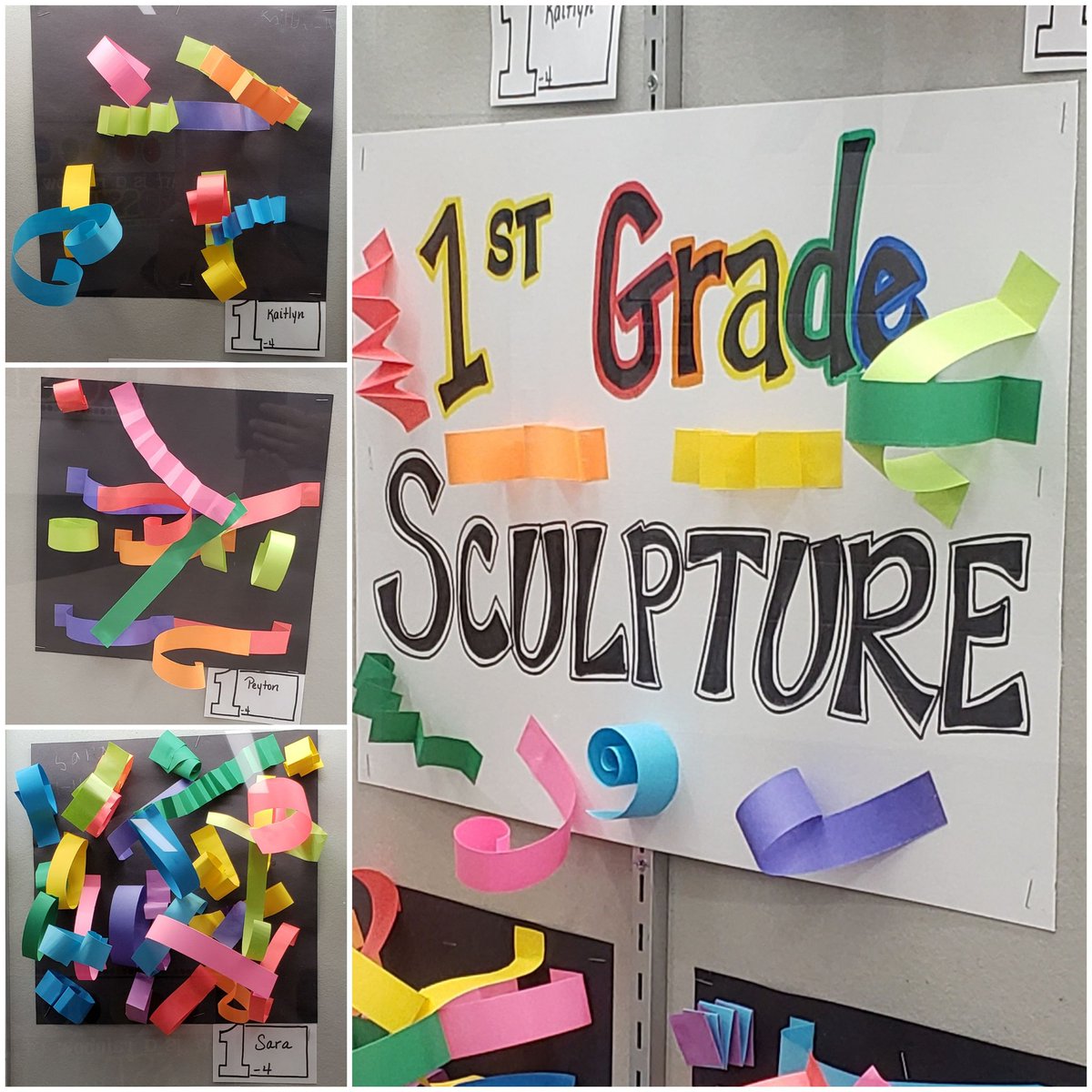 MrsDouglasTeach's tweet photo. Very proud of my 3 friends whose artwork was chosen to be on display for everyone to see.  Thank you, @glittergal_JM and @teutonsoffun  for making art so much fun for the kiddos! #bengalpride #BryantElem https://t.co/BjiEa2KJB5