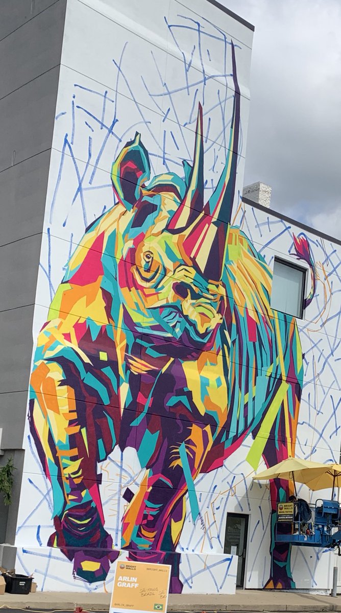 smlarge77's tweet photo. Attended The Bright Walls Mural Festival in Jackson, MI with At&amp;t being one of the sponsors. So much talent! https://t.co/rH06vJUeK7