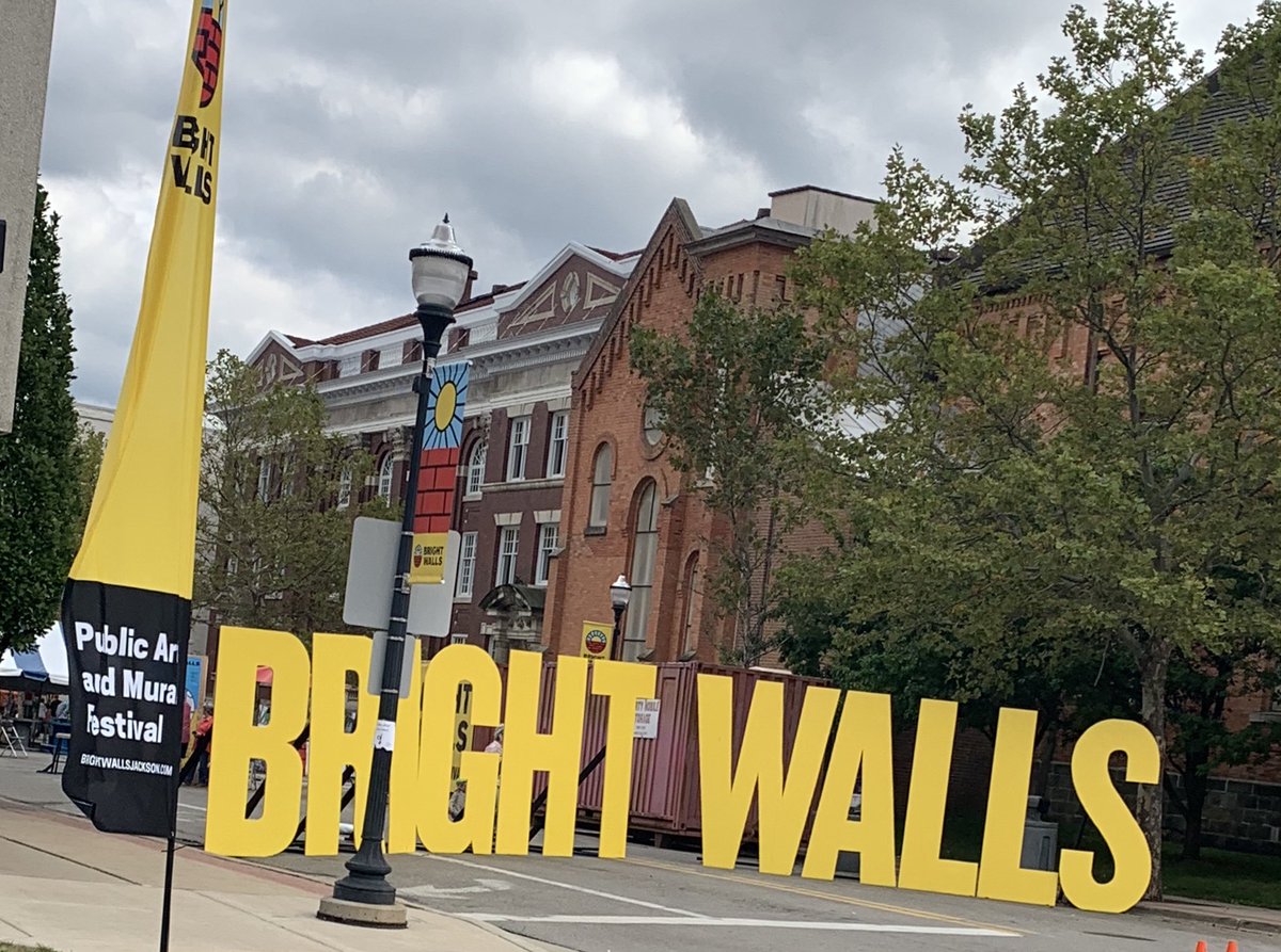 Attended The Bright Walls Mural Festival in Jackson, MI with At&amp;t being one of the sponsors. So much talent!