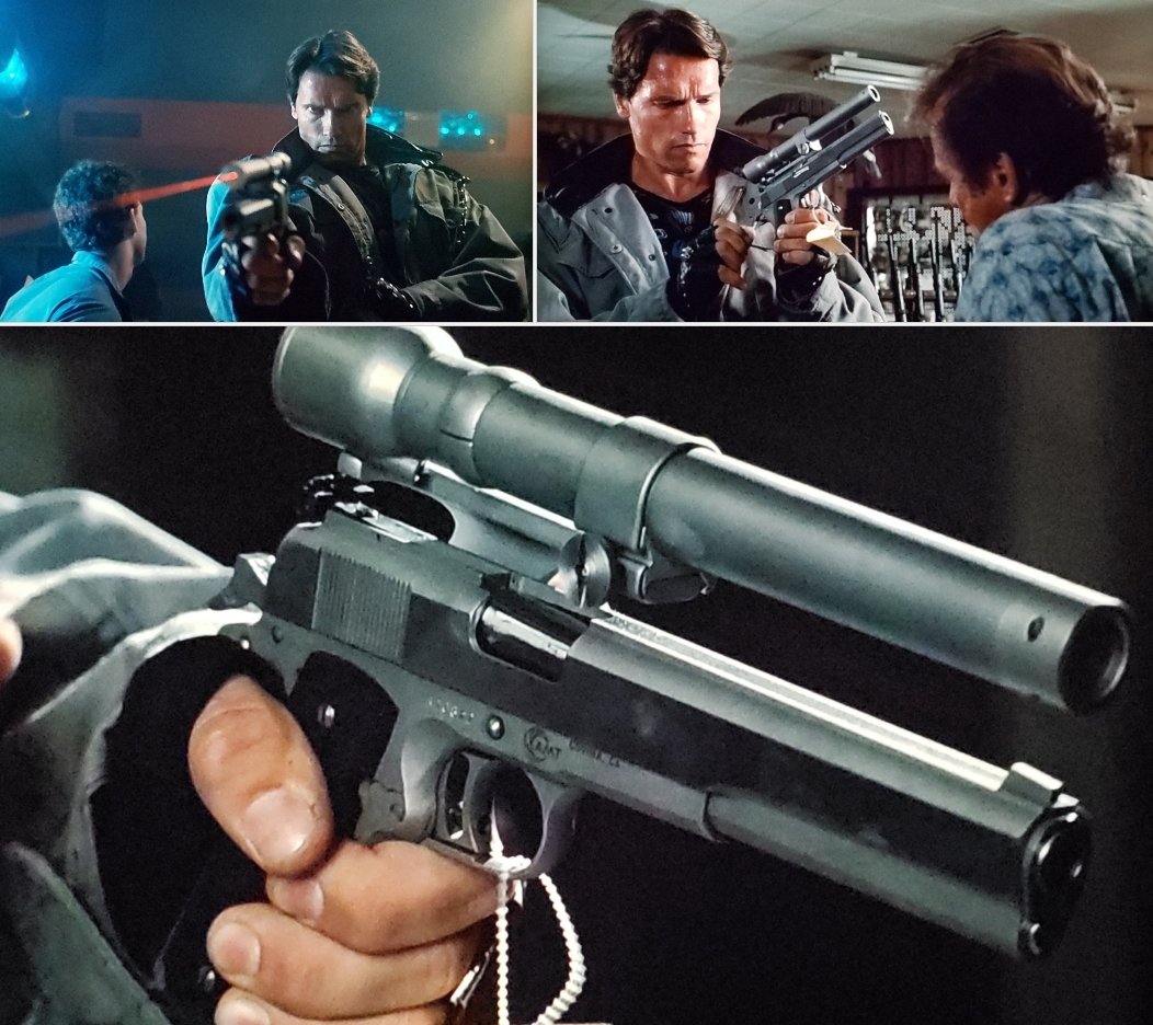 こちらは映画「ターミネーター(1984)」に登場したAMTハードボーラーの