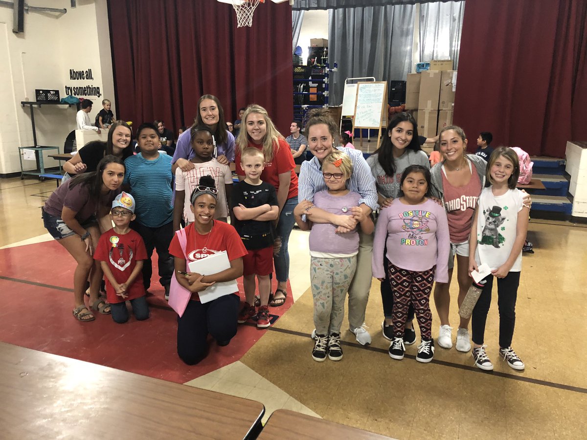 CMFK_OSU's tweet photo. Highland Elementary Monday’s are back in full swing!!! We are so excited to be reunited with our little buddies. Can’t wait for another semester full of friendships and fun! ☀️🌼📚 https://t.co/zMCtzfAIuf