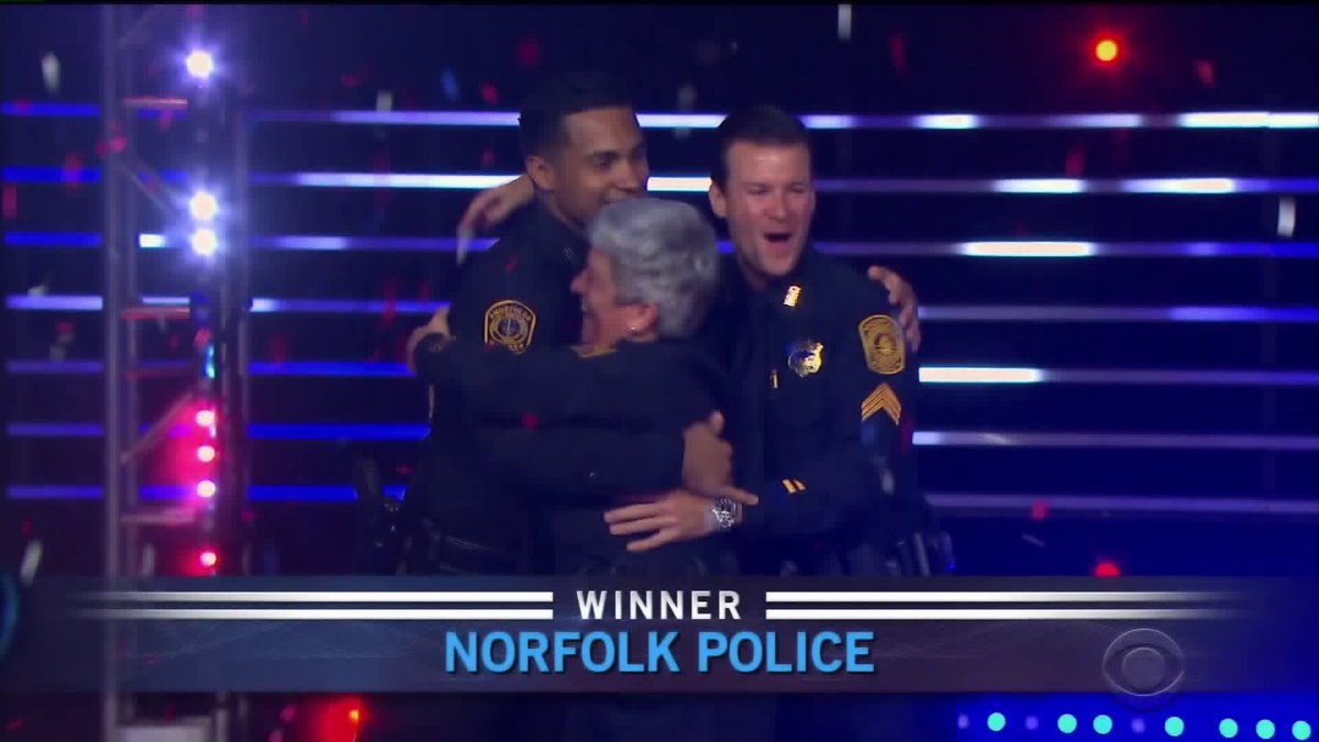 WTKR3's tweet photo. STOP! Wait a minute... @NorfolkPD were just voted best lip sync video in the @CBSNews special @LipSyncRescue for their rendition of "Uptown Funk," which took the nation by storm last summer 👮🏽🎤https://t.co/lmDuBjpWOl https://t.co/mENPf2hluF