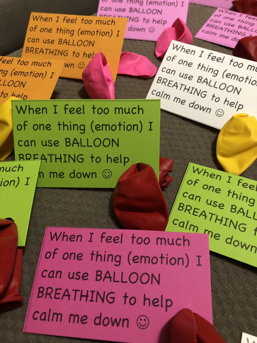 Teaching kindergarten about the importance of knowing how to “calm down” this week. I think they’ll really enjoy leaning about balloon breathing with this cute little keepsake to remind them all about it! #SEL #lovewhatyoudo #schoolcounselingismyjam