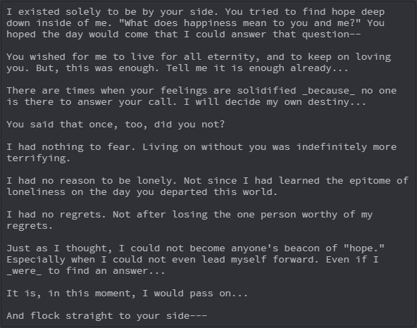vnstreaming's tweet photo. The final words of an angel #Trinoline https://t.co/vaXkSCEsb6