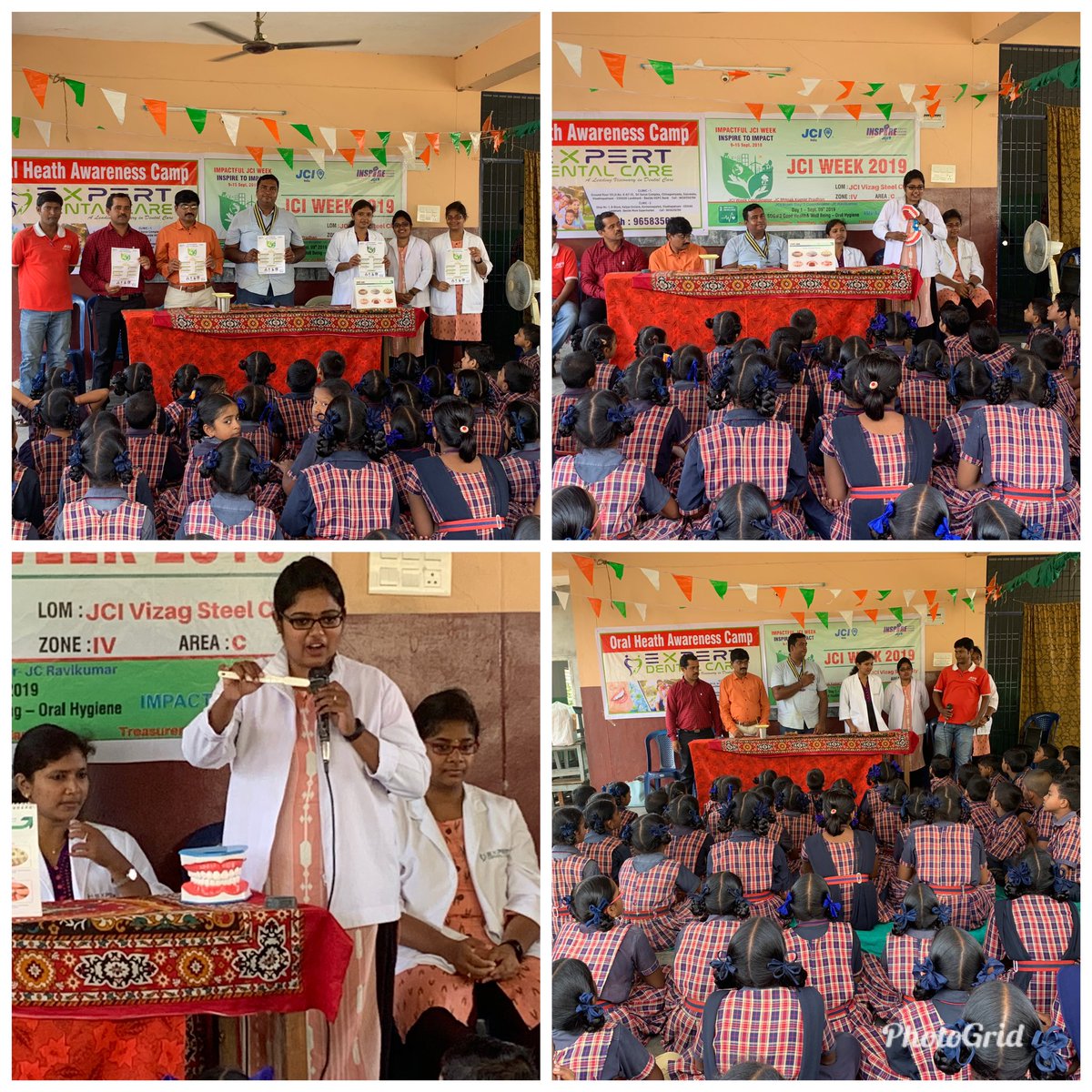 JciSteel's tweet photo. #JCIVizagSteelCity Celebrated #JCIWeek Day-1 on oral care in Association with #EspertDentalCare #Vizag #Visakhapatnam #Ukkunagaram #Zone4JCIindia #JCI #JCIindia https://t.co/hjGcDQqvFu