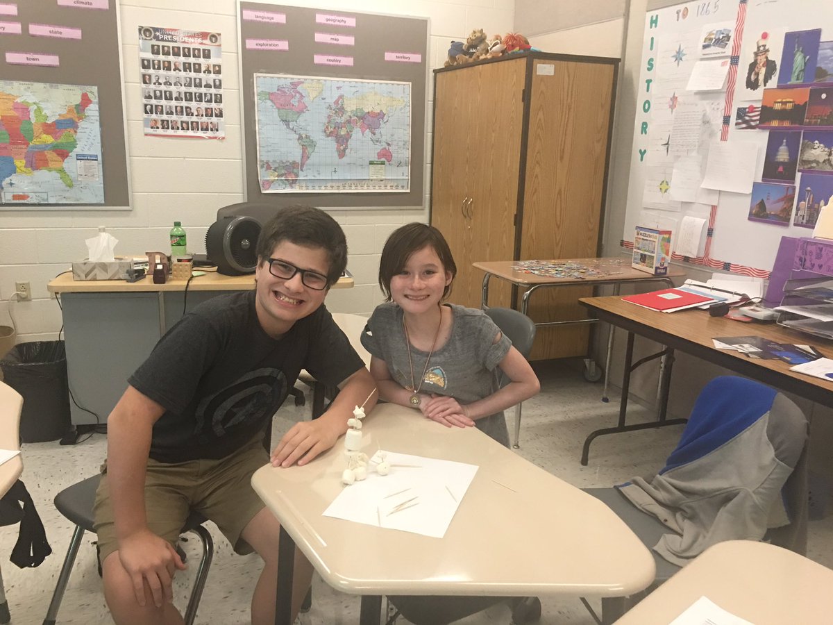 OlenikMargot's tweet photo. Innovation lesson using the 5Cs and marshmallow towers! Lots of laughter and “failing forward” in room 803 today! https://t.co/huq4YokkVp