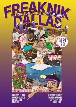 jazz_famous's tweet photo. #Dallasfreaknik

Official Pv Vs Grambling After Party 🏈🎉

Free Rudy’s Chicken 🍗 

$100 🥒🥒🥒 contest 

Doors 🚪 open @ 9:30 

Early arrival mandatory ‼️

#Prettyfacepromo https://t.co/Zlde0CaonF