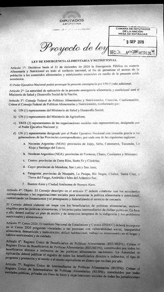 fvallejoss's tweet photo. Hemos pedido convocar a sesión especial para tratar la #EmergenciaAlimentaria, frente a la negativa del gobierno de declararla. Muchos diputados y diputadas, como el compañero @Leonardo_Grosso y @CastagnetoC trabajaron mucho en el tema. Hay varios proyectos, uno de ellos, mío👇 https://t.co/xAIxdBZtdT