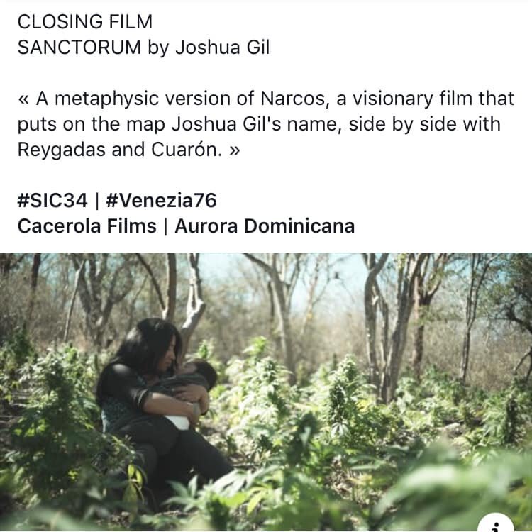 ddhfilm's tweet photo. Muchas felicidades a mi querido amigo el director de cine @joshuagilD #JoshuaGil por las excelentes reseñas que está recibiendo su película #Sanctorum, que estrenó hace unos días en la Semana de la Crítica de Venecia ¡abrazo de ALTA NRG⚡A! #cine #film #sic34 #venezia76 #mexico https://t.co/fzheTnmxqk