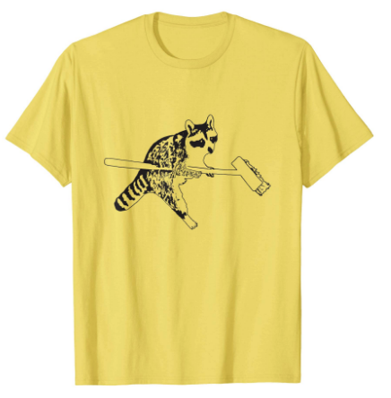 A raccoon using a broom! Get the tee on Amazon: amazon.com/Raccoon-using-… #raccoon #rocketraccoon #washbear #raccoonlove #raccoonofinstagram #raccoontattoo #zoo #r #raccooneggs #loveanimals #lmao #raccooneyes #petraccoon #trashpandas #marvel #backtoschool #MondayMood