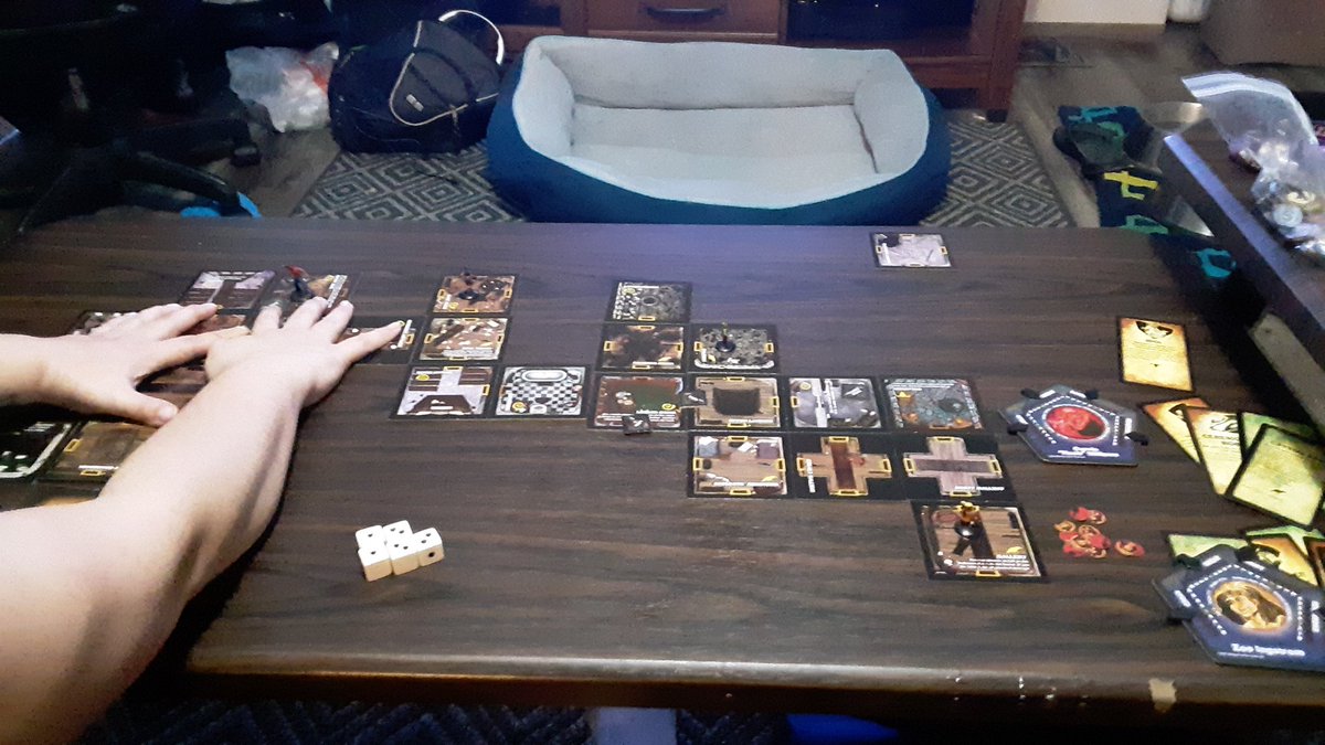 RevTimTCG's tweet photo. Various pictures taken of the various rounds of game last night. Truly, looking forward to finally losing my first time playing #bahoth the scenarios last night were pretty fun actually. Little one sided but fun. https://t.co/DHUfwzFDwT
