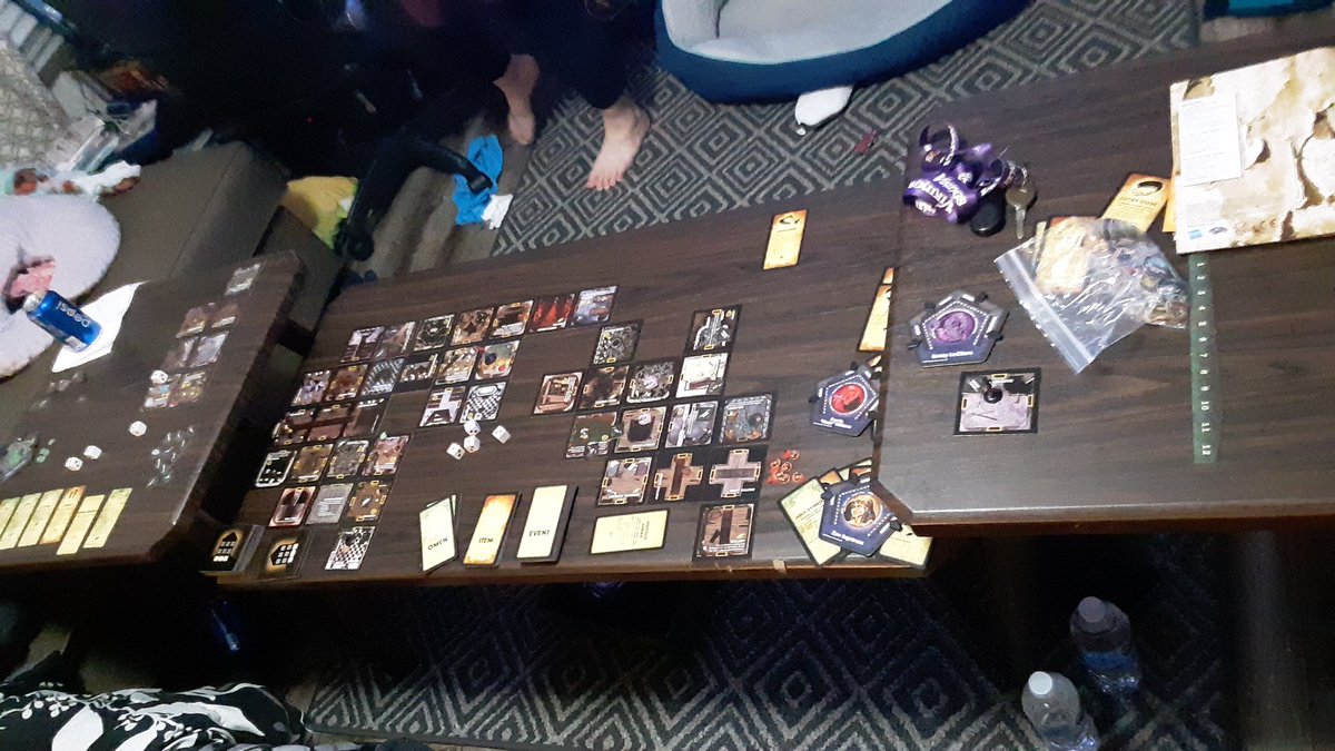 RevTimTCG's tweet photo. Various pictures taken of the various rounds of game last night. Truly, looking forward to finally losing my first time playing #bahoth the scenarios last night were pretty fun actually. Little one sided but fun. https://t.co/DHUfwzFDwT
