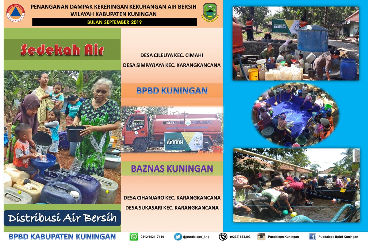 pusdalops_kng's tweet photo. Selamat Siang Sahabat Tangguh
Mari Kita Berbagi Peduli terhadap saudara kita yang terkena dampak kekeringan kekurangan air bersih
#BudayaSadarBencana #KitaJagaALamJagaKita #SiapUntukSelamat #BTB_BaznasKuningan https://t.co/QiOQRb8hnn