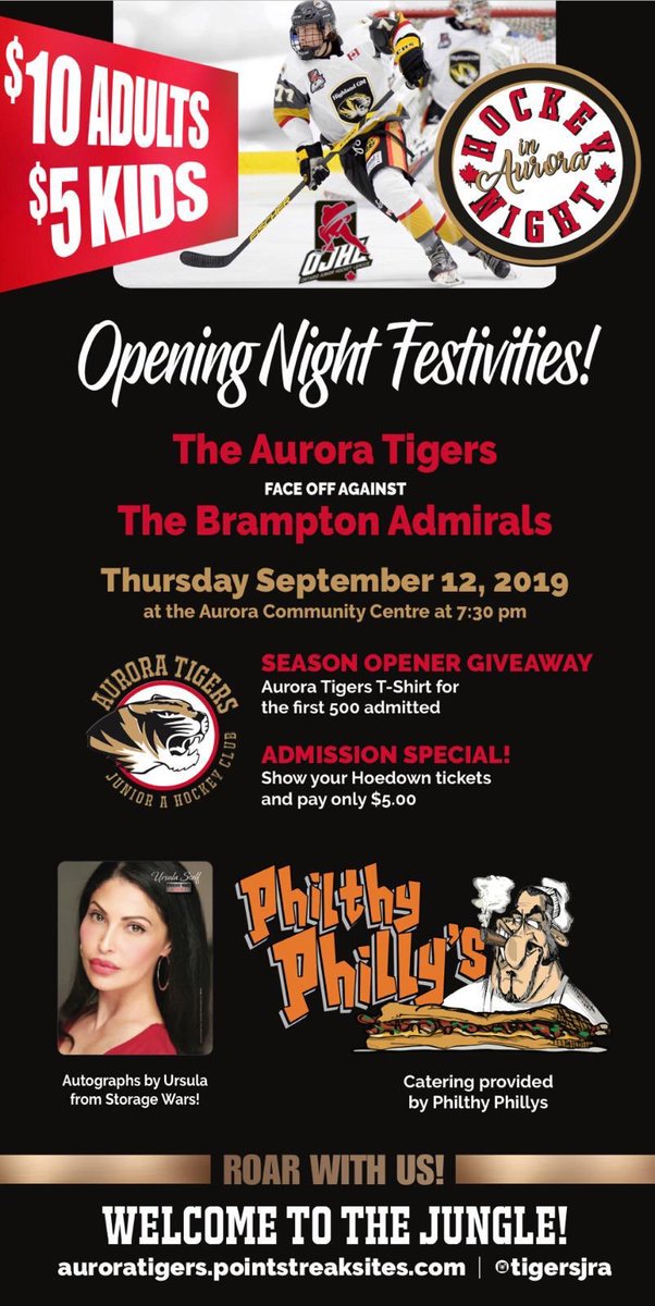 Come support the tigers home opener Thursday 7:30 at the ACC