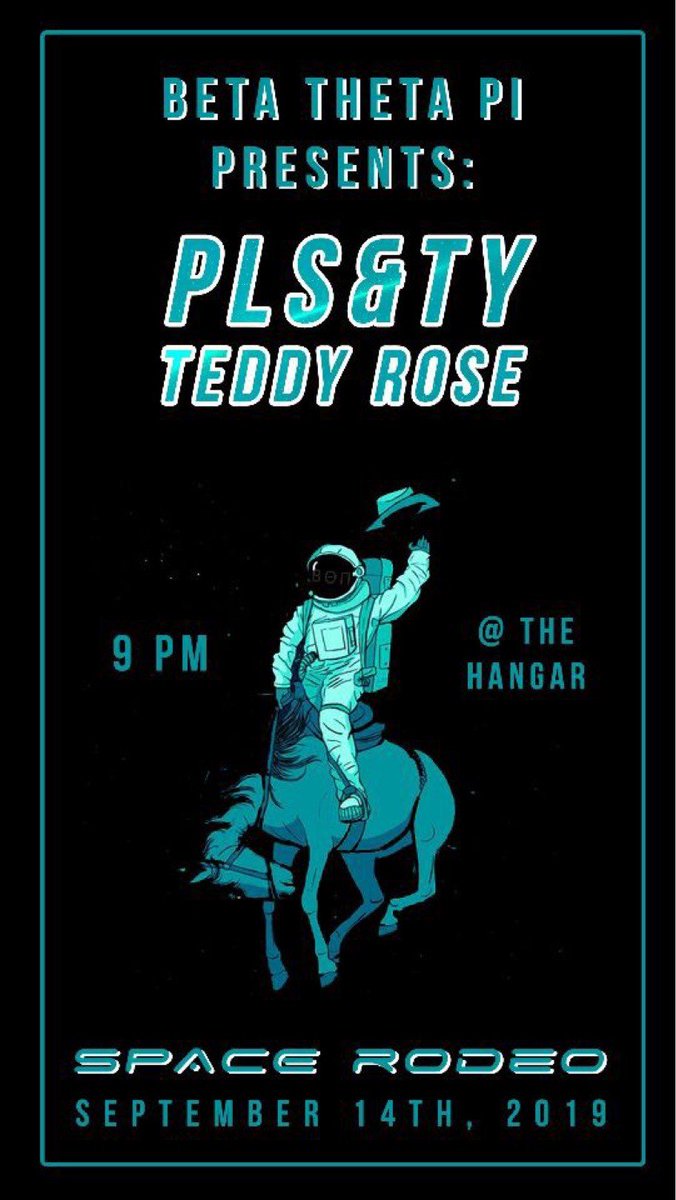 We present to you: PLS&amp;TY and Teddy Rose 

This SATURDAY at the Hangar

Busses pickup at 9:15 in Law School Parking Lot